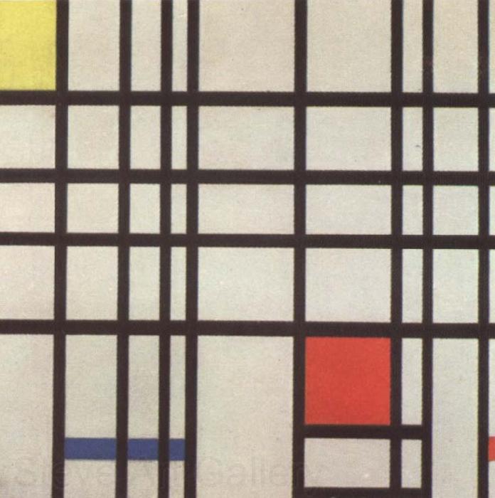 Piet Mondrian Composition with red,yellow and blue